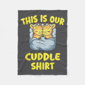 Couverture Polaire Cute Giraffe Couple This Is Our Cuddle  (Devant)