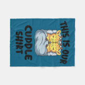 Couverture Polaire Cute Giraffe Couple This Is Our Cuddle  (Devant (Horizontal))