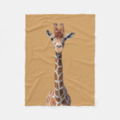 Couverture Polaire Cute giraffe face (Devant)