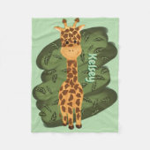Couverture Polaire Cute Giraffe Fleece (Devant)