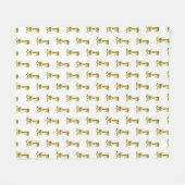 Couverture Polaire Cute Giraffes Blanche polaire (Devant (Horizontal))