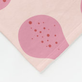 Couverture Polaire Cute Girly Feminine Pear Monogramme Cadeaux Initia (Coin)