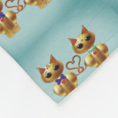 Couverture Polaire Cute Golden Cats (Coin)