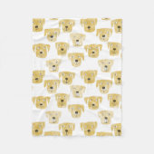 Couverture Polaire Cute Golden Labrador Retriever Chien Motif (Devant)