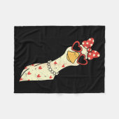 Couverture Polaire Cute Goose Xoxo Be Mine Happy Valentine's Day Wome (Devant (Horizontal))
