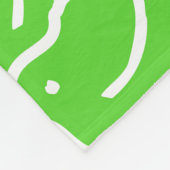 Couverture Polaire Cute Green Cartoon Frogs Nom des enfants (Coin)