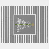 Couverture Polaire Cute Grey/White VIbes de Noël dans un arbre (Devant (Horizontal))