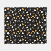 Couverture Polaire Cute Halloween Motif esthétique (Devant (Horizontal))