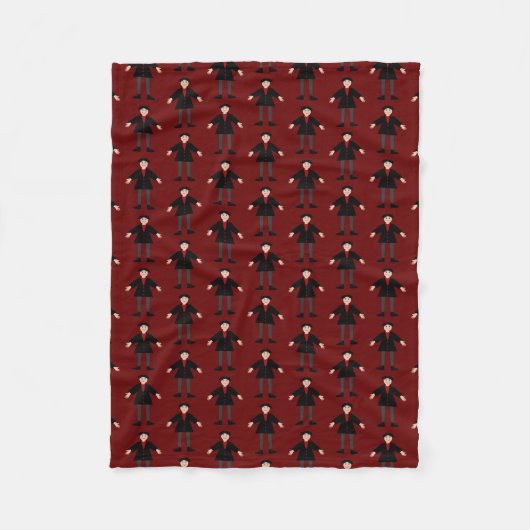 Couverture Polaire Cute Halloween Vampire Patterned (Devant)