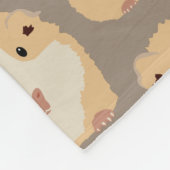 Couverture Polaire Cute Hamster Motif Brown (Coin)