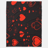 Couverture Polaire Cute Heart Modern (Devant)
