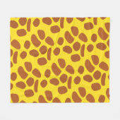 Couverture Polaire Cute jaune girafe peau douce motif (Devant (Horizontal))