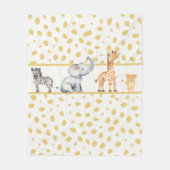 Couverture Polaire Cute Jungle (Devant)