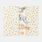 Couverture Polaire Cute Jungle (Devant (Horizontal))