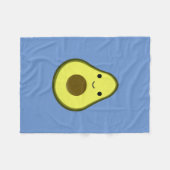 Couverture Polaire Cute Kawaii Avocado (Devant (Horizontal))