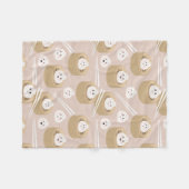 Couverture Polaire Cute Kawaii Dumplings Baguettes en vapeur (Devant (Horizontal))