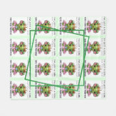 Couverture Polaire Cute Kawaii grenouille Princesse Motif (Devant (Horizontal))