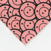 Couverture Polaire Cute Kawaii Pink Piglets & Piglets Motif Vector Ar (Coin)