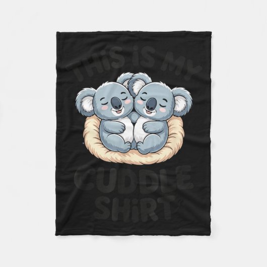 Couverture Polaire Cute Koala Couple This Is My Cuddle (Devant)