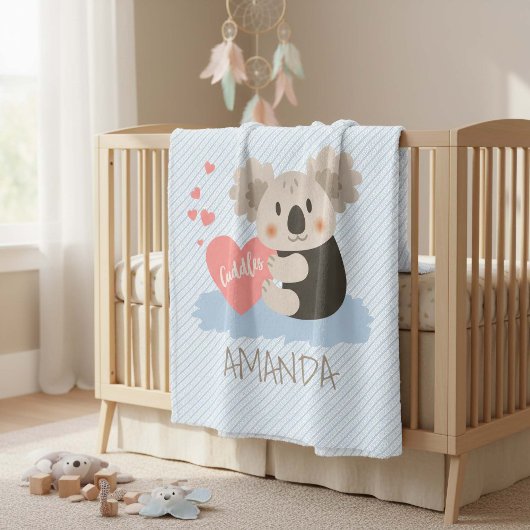 Couverture Polaire Cute Koala Cuddles ID386
