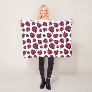 Couverture Polaire Cute Ladybug