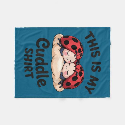 Couverture Polaire Cute Ladybug Couple This Is My Cuddle  (Devant (Horizontal))