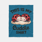 Couverture Polaire Cute Ladybug Couple This Is My Cuddle  (Devant)