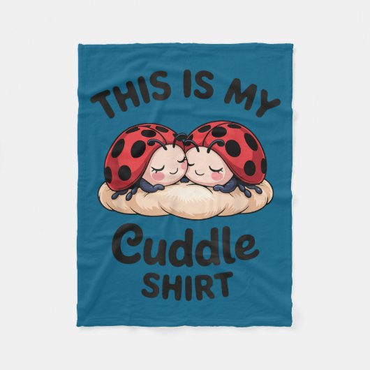 Couverture Polaire Cute Ladybug Couple This Is My Cuddle  (Devant)