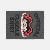 Couverture Polaire Cute Ladybug Love Cuddle  (Devant (Horizontal))