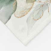 Couverture Polaire Cute Lapin Lapin Verdure Or Neutral Nursery (Coin)