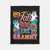 Couverture Polaire Cute Leopard Fab Boo Lous Grammy Soky Halloween Co (Devant)