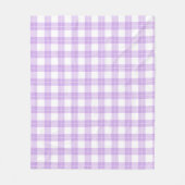 Couverture Polaire Cute Light Purple Plaid Simple Classic  (Devant)