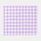 Couverture Polaire Cute Light Purple Plaid Simple Classic  (Devant (Horizontal))