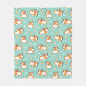 Couverture Polaire Cute Little Corgis (Devant)