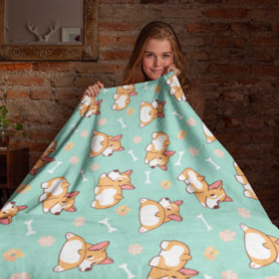 Couverture Polaire Cute Little Corgis