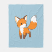 Couverture Polaire Cute Little Fox (Devant)