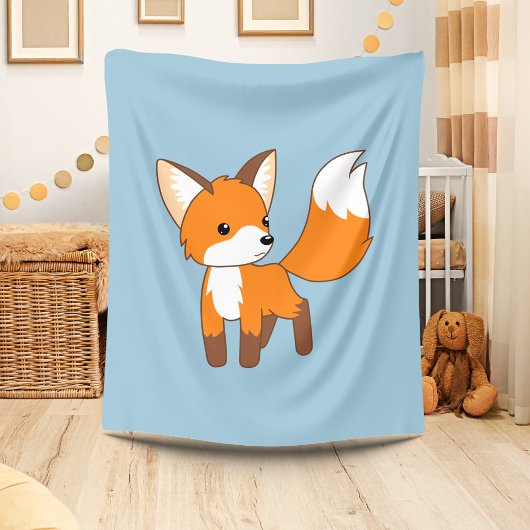 Couverture Polaire Cute Little Fox