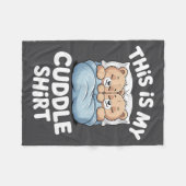 Couverture Polaire Cute Matching Bear This Is My Cuddle  (Devant (Horizontal))