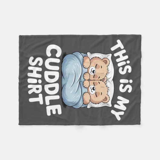 Couverture Polaire Cute Matching Bear This Is My Cuddle  (Devant (Horizontal))