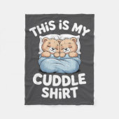 Couverture Polaire Cute Matching Bear This Is My Cuddle  (Devant)