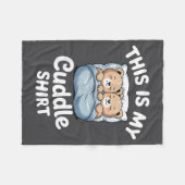 Couverture Polaire Cute Matching Bear This Is My Cuddle (Devant (Horizontal))