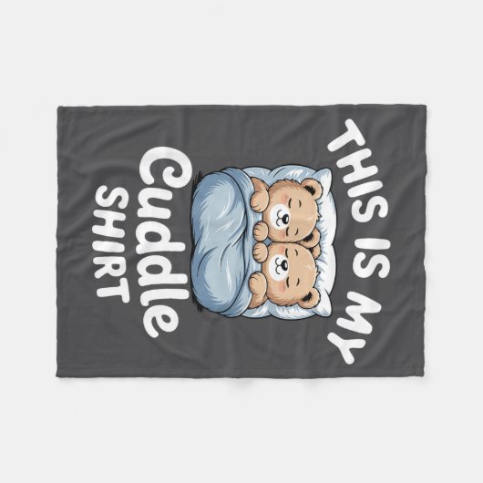 Couverture Polaire Cute Matching Bear This Is My Cuddle  (Devant (Horizontal))
