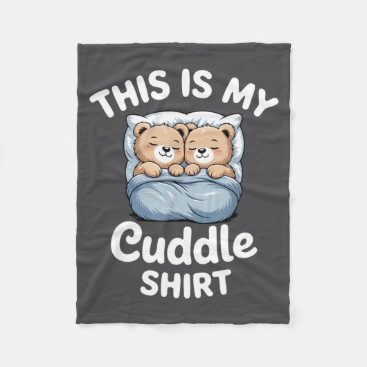 Couverture Polaire Cute Matching Bear This Is My Cuddle (Devant)