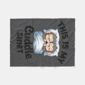 Couverture Polaire Cute Monkey Sleep Couple This Is My Cuddle  (Devant (Horizontal))