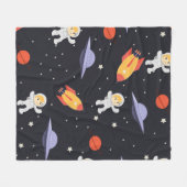 Couverture Polaire Cute Motif Astro (Devant (Horizontal))