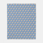 Couverture Polaire Cute Motif Canard sur bleu (Devant)