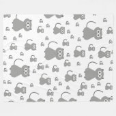 COUVERTURE POLAIRE CUTE MOTIF CAT (Devant (Horizontal))