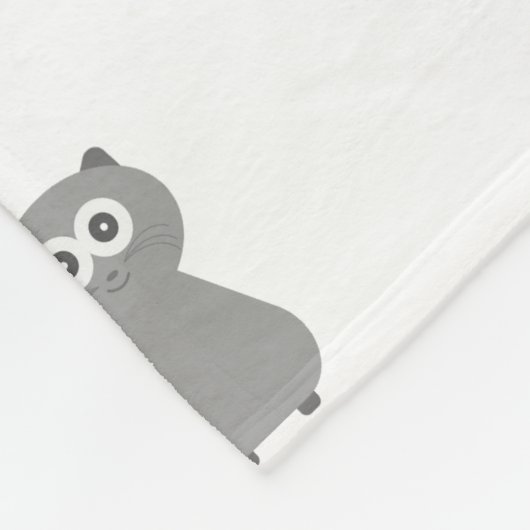 COUVERTURE POLAIRE CUTE MOTIF CAT (Coin)