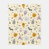 Couverture Polaire Cute Motif Halloween (Devant)