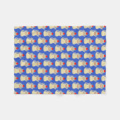 Couverture Polaire Cute Noël Chat Motif (Devant (Horizontal))